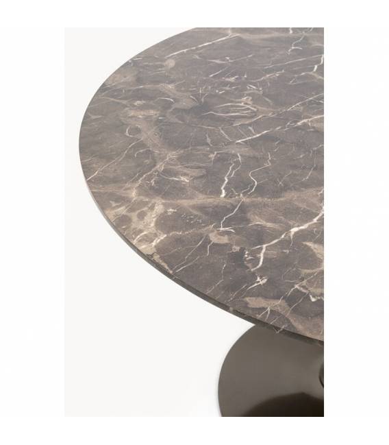 Apvalus stalas SOCIETY Ø110 rudas/juodas