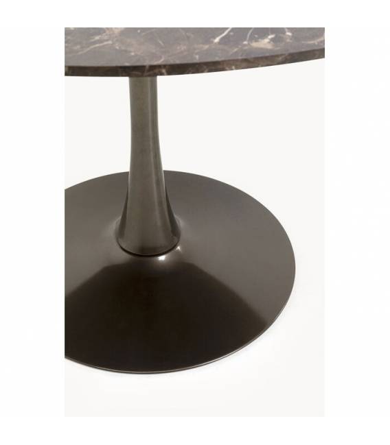 Apvalus stalas SOCIETY Ø110 rudas/juodas