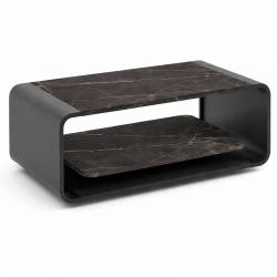 Kavos staliukas OLIE 100x50 pietra grigia/ juodas