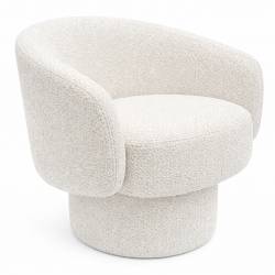 Fotelis NESTOR kreminis/sukasi