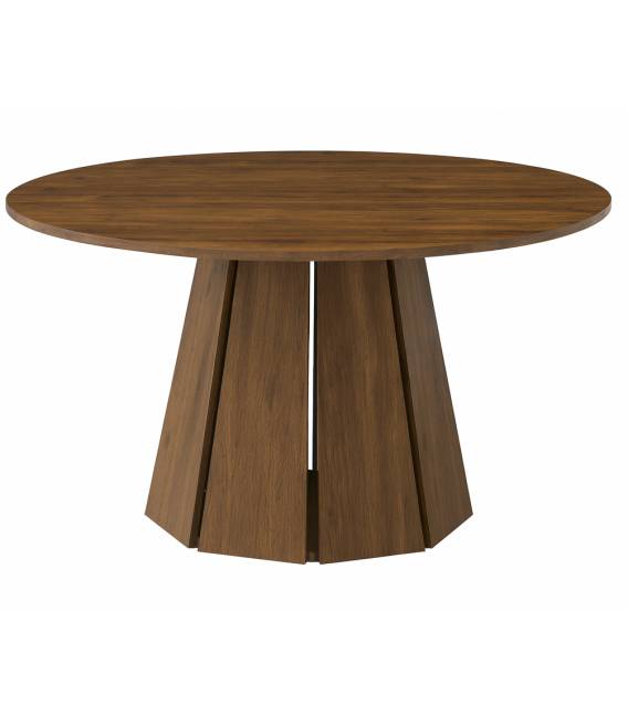 Išskleidžiamas apvalus stalas BRONX Ø100(140)x76 rudas
