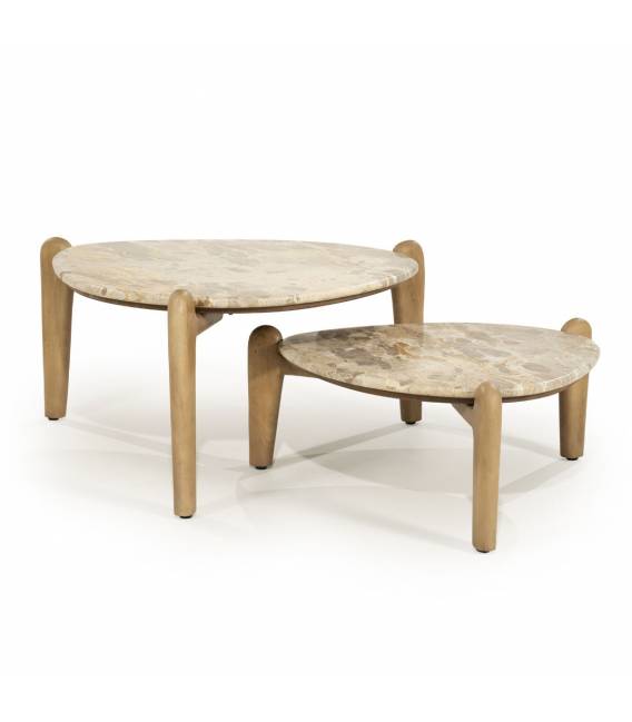 Kavos staliukas MARNISH 85x85 rusvas