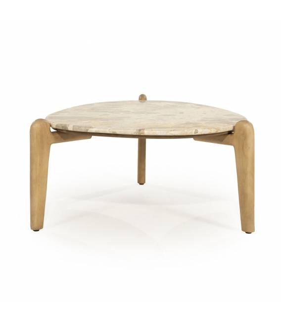 Kavos staliukas MARNISH 85x85 rusvas