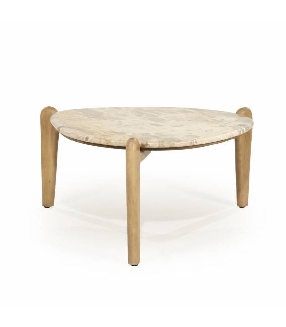 Kavos staliukas MARNISH 85x85 rusvas