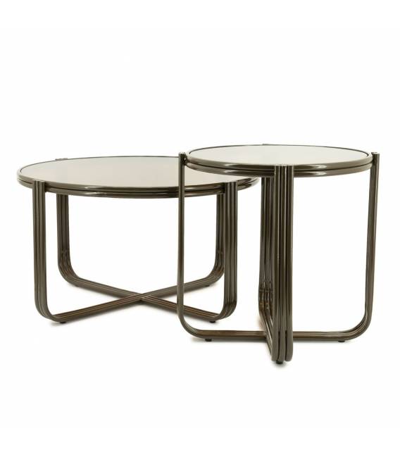 Kavos staliukas GROOVY Ø63 rudas