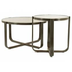 Šoninis staliukas GROOVY Ø43 rudas