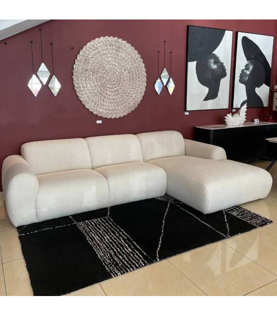 Minkštas kampas CLOUD 300x177 baltas