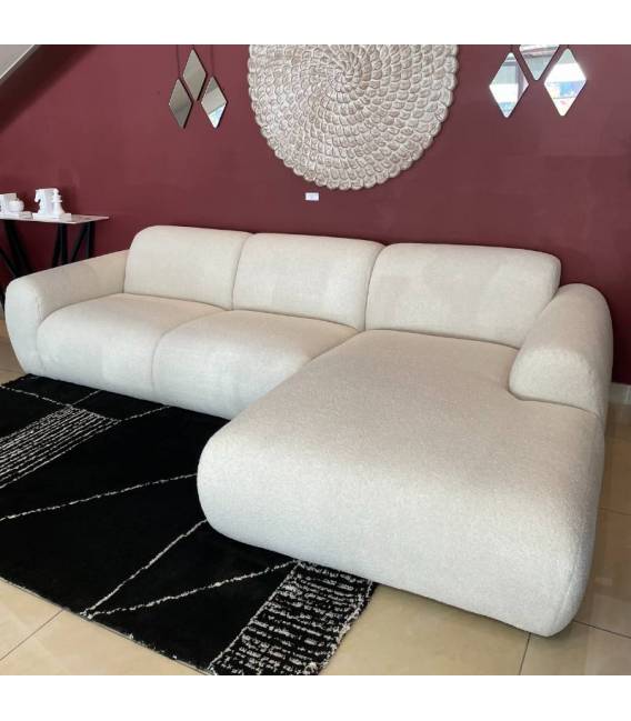 Minkštas kampas CLOUD 300x177 baltas