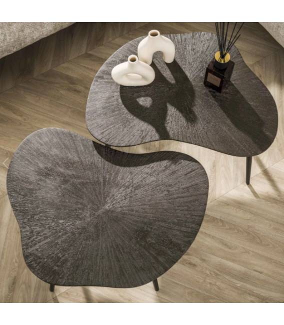 Kavos staliukų komplektas BROWNRAY 76x62 rudas (2vnt.)