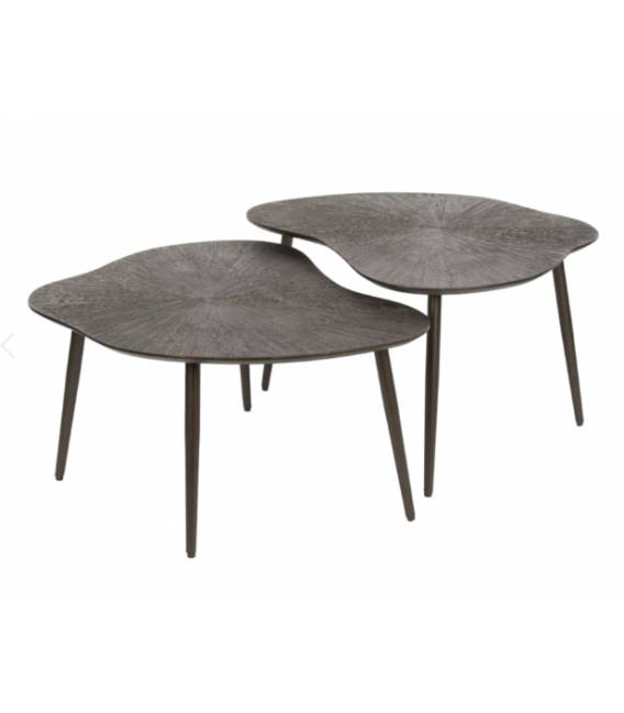 Kavos staliukų komplektas BROWNRAY 76x62 rudas (2vnt.)