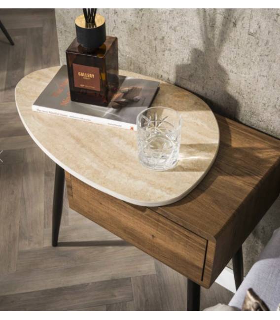 Naktinė spintelė TRAVINO 60x35 ruda