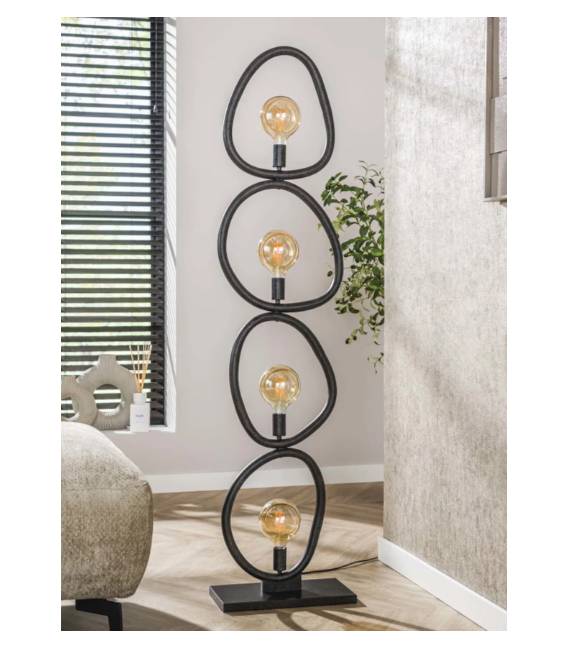 Šviestuvas PEBBLE juodas