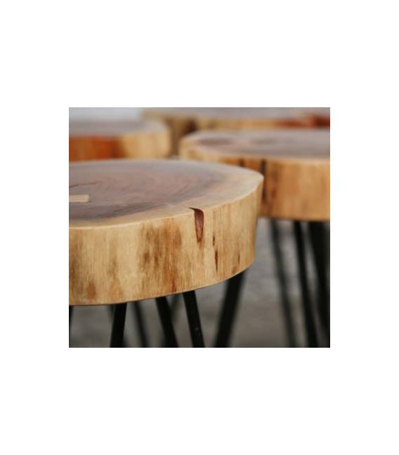 Šoninis staliukas TRUNK Ø32 rudas