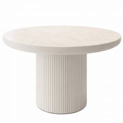 Išskleidžiamas stalas TARIFFA Ø120(200) traverten