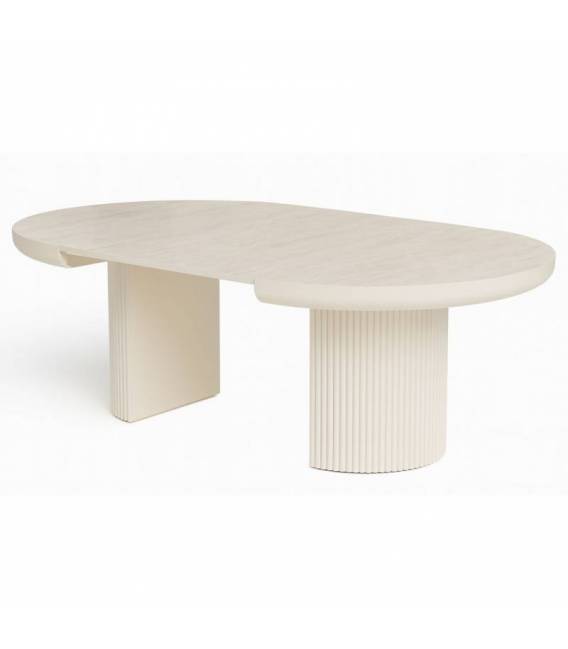 Išskleidžiamas stalas TARIFFA Ø120(200) silves