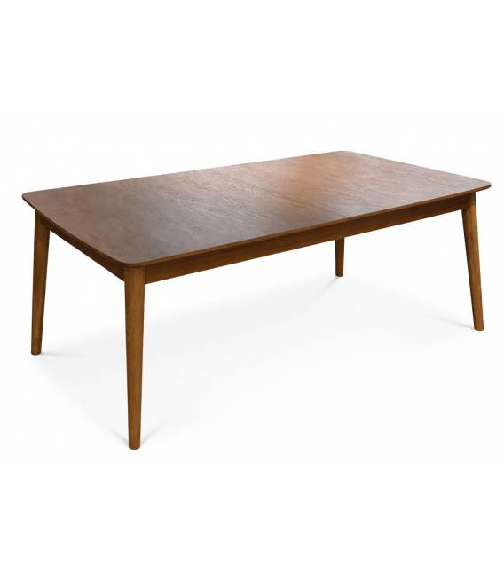 Išskleidžiamas stalas ALPINO 160(236)x90 ąžuolo/juodos kojos