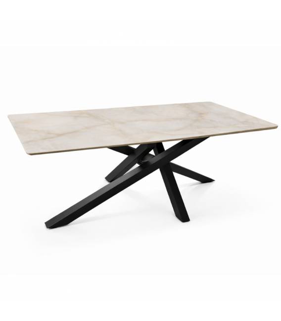 Išskleidžiamas stalas ARTISTICO 180(260)x90x75 marmuro