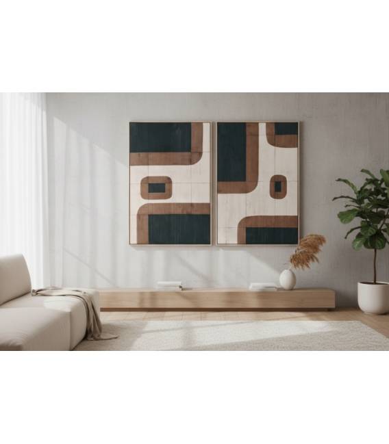 Paveikslas VELVETA 83x123 rudas/juodas