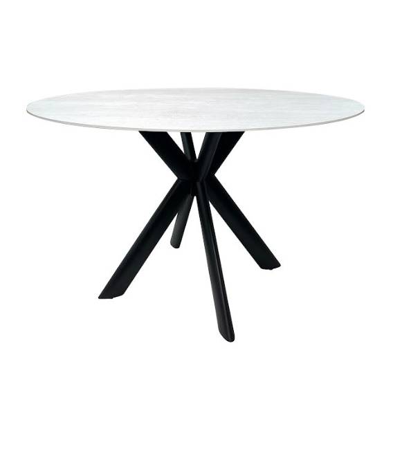 Apvalus stalas ALORIO Ø120 pilkšvas