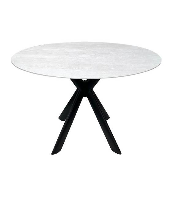 Apvalus stalas ALORIO Ø120 pilkšvas