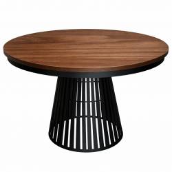 Išskleidžiamas apvalus stalas NORE su žiedu Ø120(196) italian