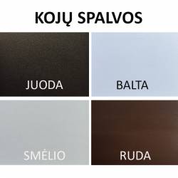 Išskleidžiamas stalas EDEN Ø100(180) bianco