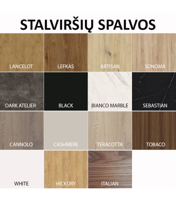 Išskleidžiamas stalas ALTA Ø120(196)x76 rudas