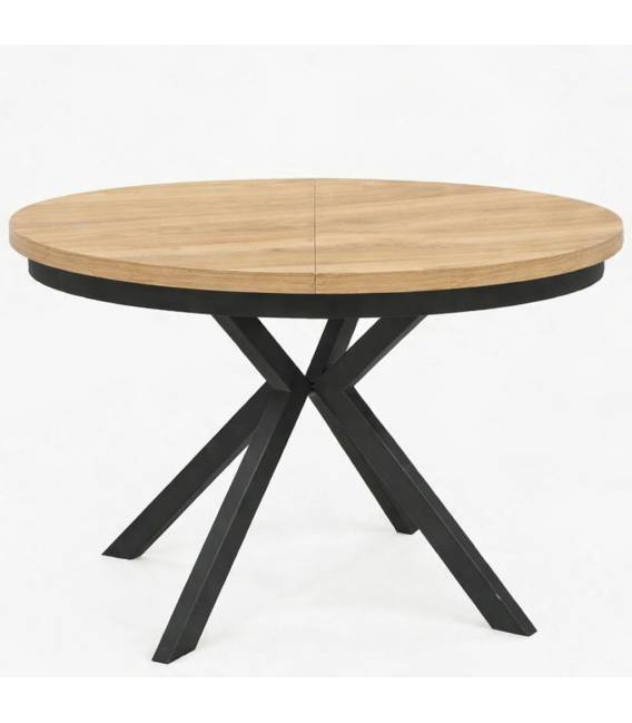 Išskleidžiamas stalas EDEN Ø90(166) halifax oak