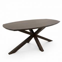 Stalas TANGO 200x100 tamsiai rudas