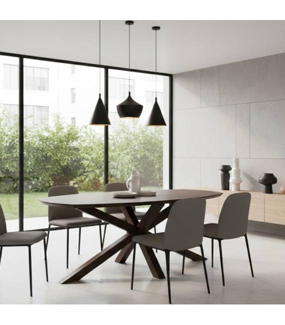 Stalas TANGO 200x100 tamsiai rudas