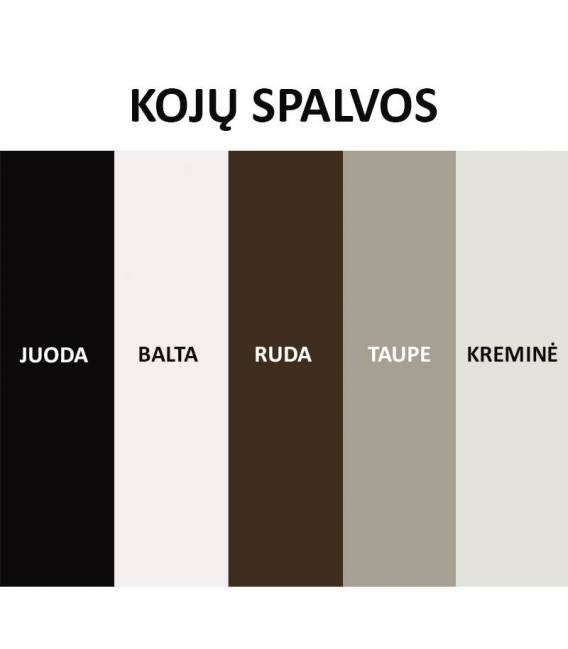 Išskleidžiamas stalas TARIFFA Ø120(200) onyx lack