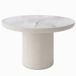 Išskleidžiamas stalas TARIFFA Ø120(200) onyx lack