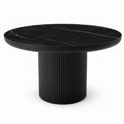 Išskleidžiamas stalas TARIFFA Ø120(200) royal mermer / black