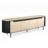 Komoda TEMPO 206x42 traverten / black