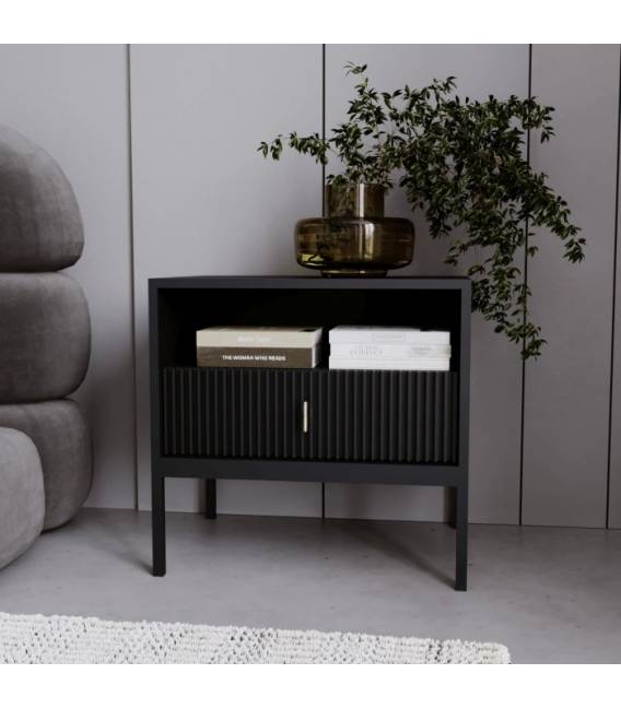 Naktinė spintelė COSS 54x39 juoda