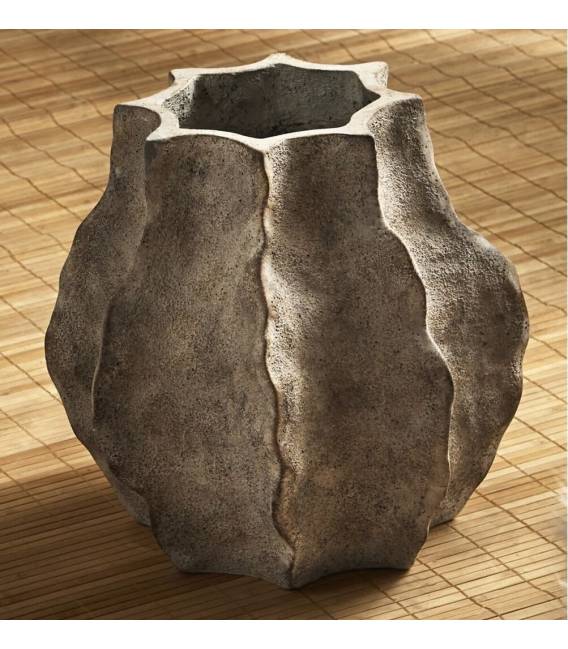 Vazonas OCTAVO 35x37 pilkas