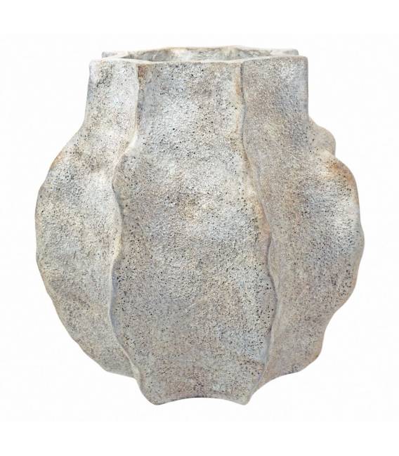 Vazonas OCTAVO 35x37 pilkas