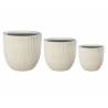 Vazonų rinkinys RAYO Ø28/Ø35/Ø43 kreminis (3 vnt.)