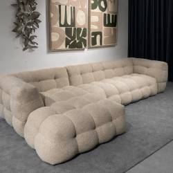 Minkštas kampas FLUFFY 330x170 rusvas