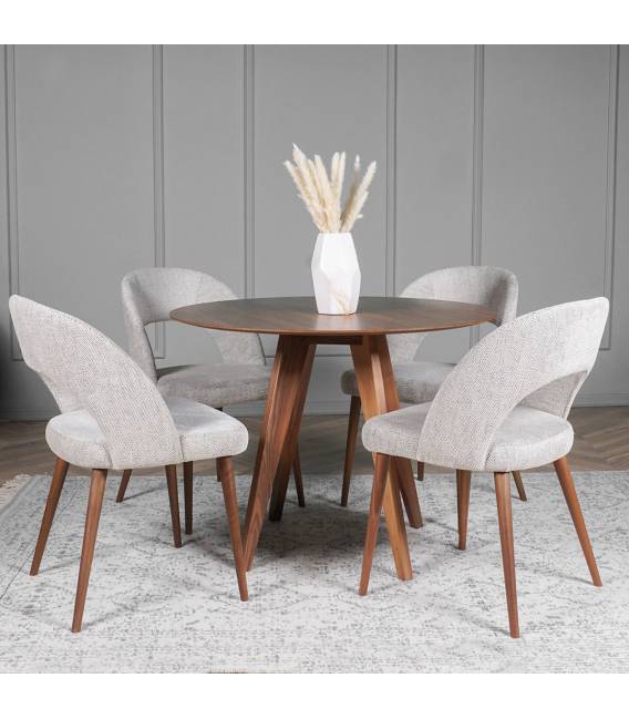 Apvalus stalas POLARIS Ø80 ąžuolo