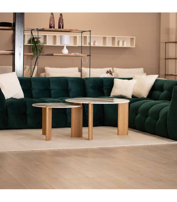 Kavos staliukas TORIO Ø60 rusvas