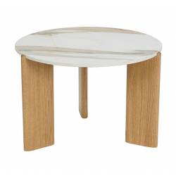 Kavos staliukas TORIO Ø60 rusvas