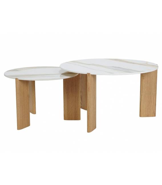 Kavos staliukas TORIO Ø60 rusvas