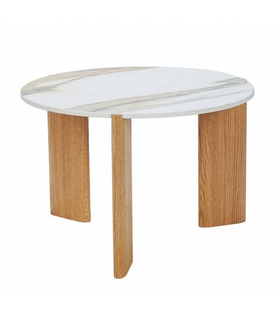 Kavos staliukas TORIO Ø80 rusvas