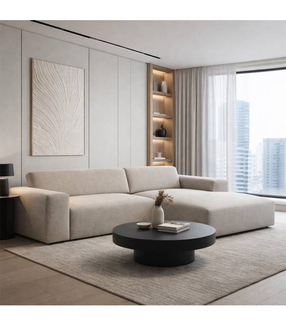 Minkštas kampas SUEZ 263x188 beige