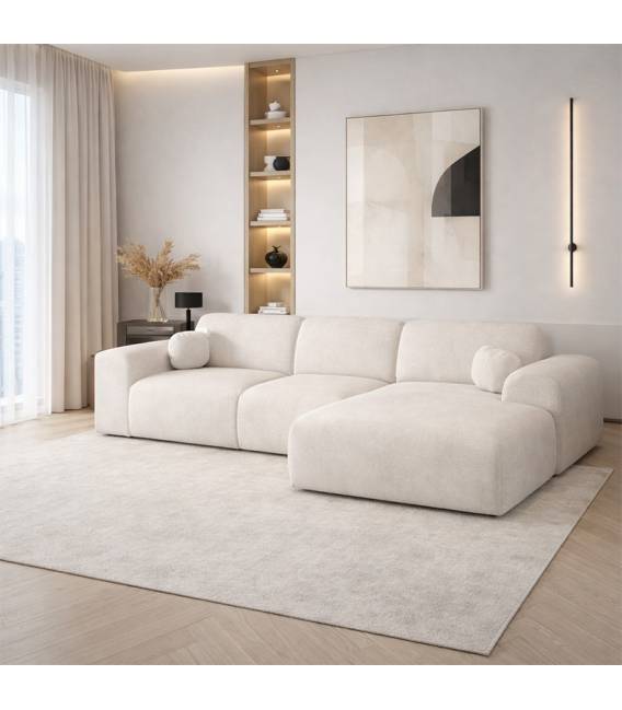 Minkštas kampas CLOUD 300x177 baltas