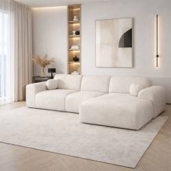 Minkštas kampas CLOUD 300x177 baltas