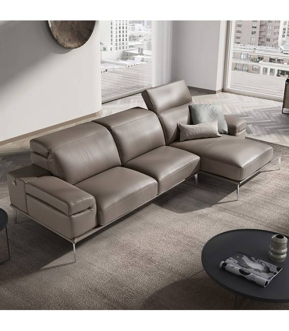 Minkštas kampas OBLIGE 316x166 rudas