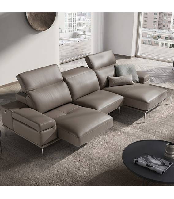 Minkštas kampas OBLIGE 316x166 rudas