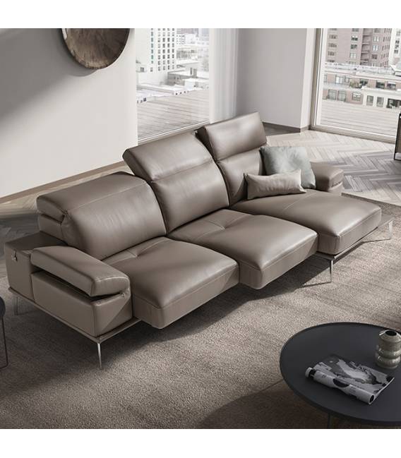 Minkštas kampas OBLIGE 316x166 rudas